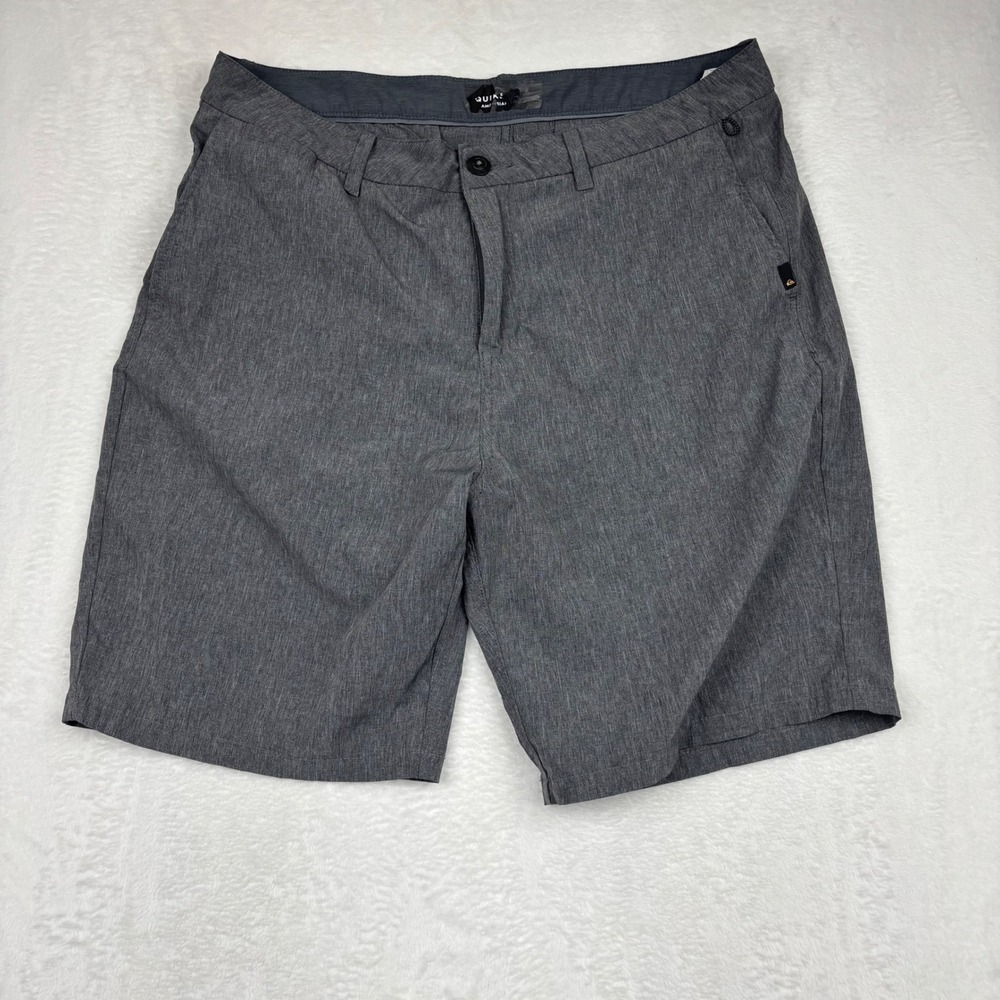 Quiksilver Amphibian Shorts Mens 36 Gray Heather Hybrid Board Shorts CA6-21